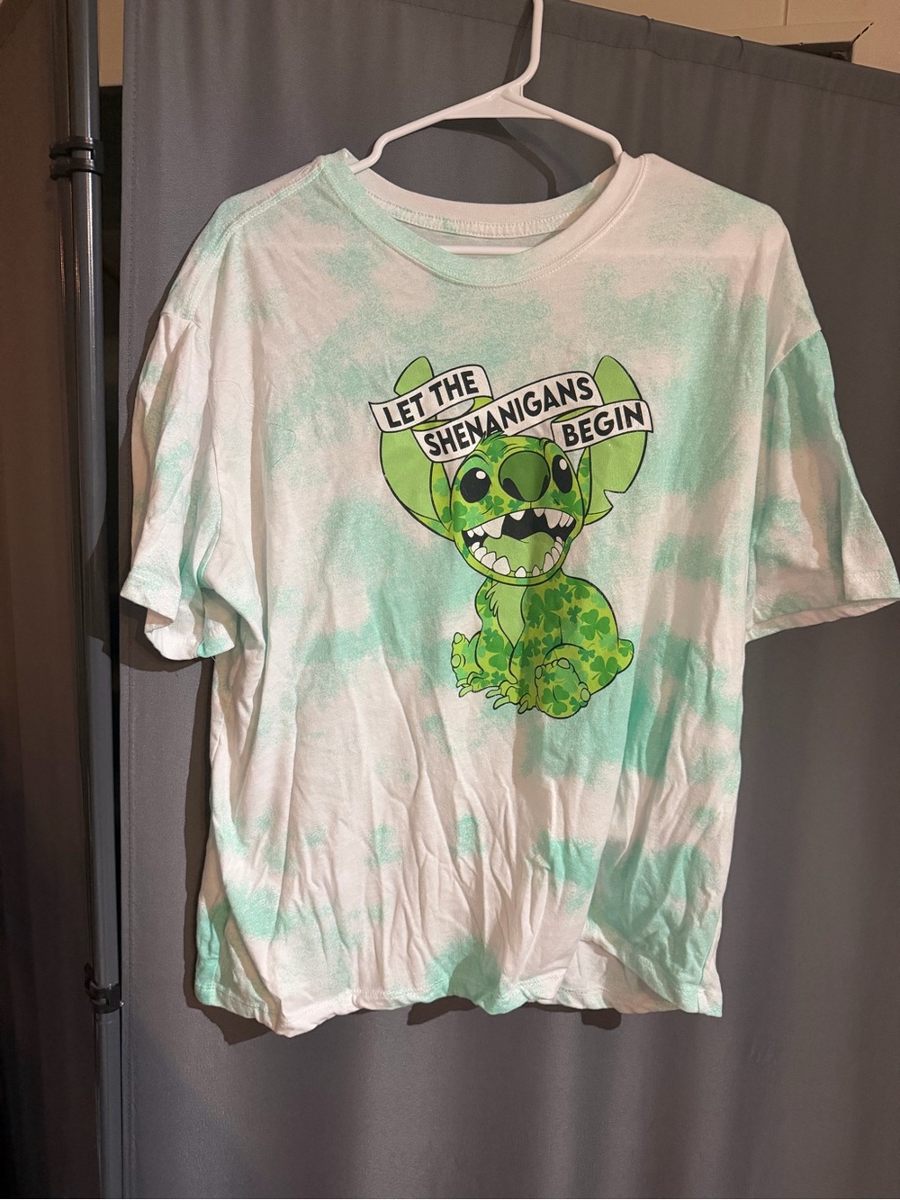 Let The Shenanigans Begin Green Tie-Dye T-Shirt